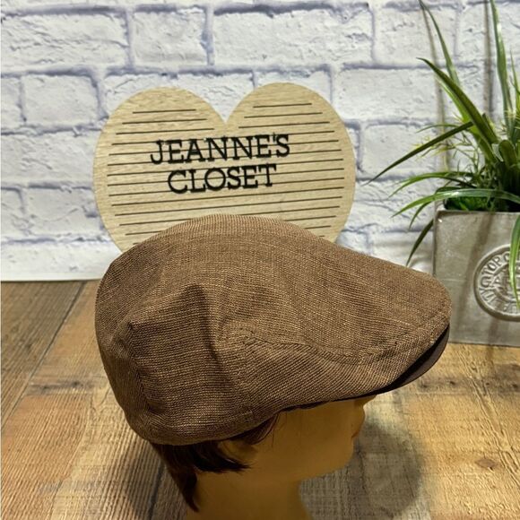 Cremieux Collection Brown Cabbie Flat Cap Hat Size S/M - Picture 2 of 8